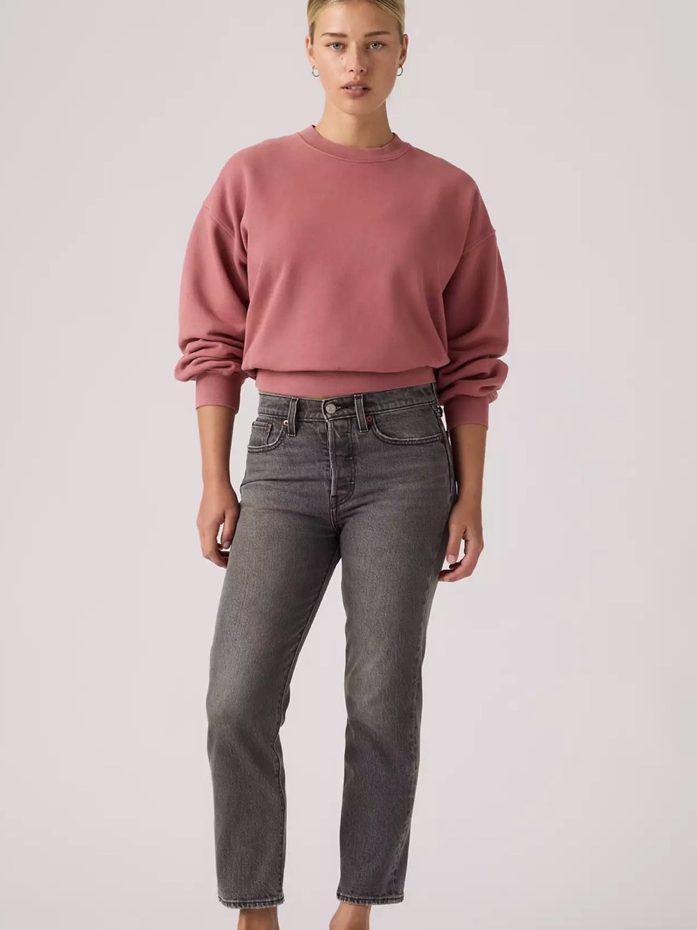 Levi's Wedgie Straight jeans in Well Worn Black